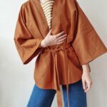 Moichi kimono in rust