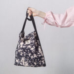 Tess Tote (Black & Pink Corduroy)